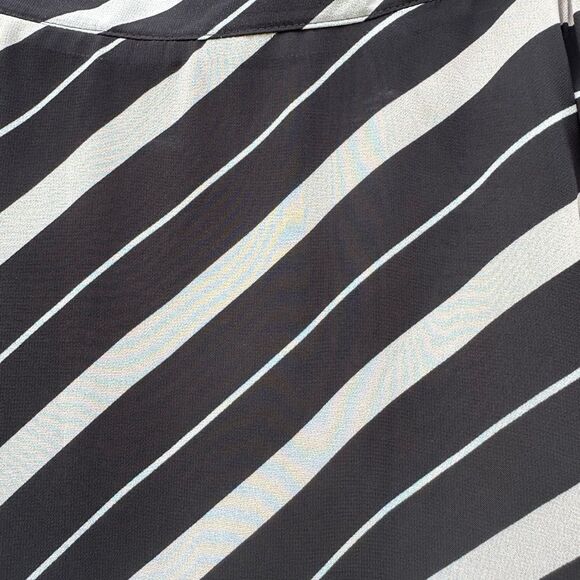 NWT Ann Taylor Striped Black and White Women's Skirt - Picture 4 of 7